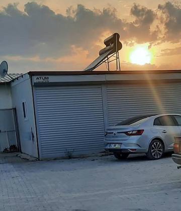 Gölyazı kooperatif tesisinde gün batımı
